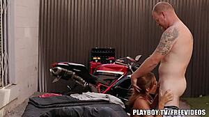 behind the scenes casting interview at playboy tv with couple