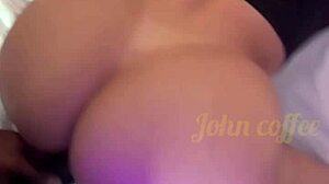 Asian Pornstar Fucks on Cinema Floor POV