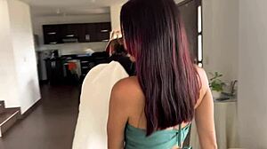 Allison Sweet rides her boyfriend's best friend's big cock