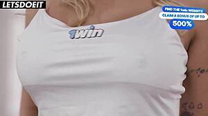 Sexy Blonde Step Mom Kenia Sucks Step Son's Cock