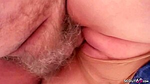 Wow, old dude gets curvy nylon teen to bang outdoors in snow! ❄️