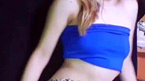 bonneyuwu petite teen masturbates in mini skirt with bunny ears