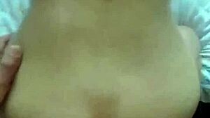 Moaning while getting fucked hard!