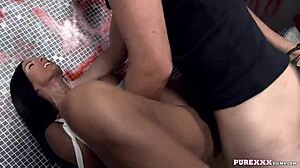 Hot Brunette MILF Sucks Cock Emotionally