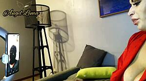 Angel Lima Performs Live Striptease