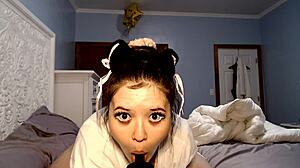 Kitty Eats Veggies Before Anal Creampie with Vibrator!