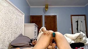 Kitty Eats Veggies Before Anal Creampie with Vibrator!