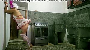 Mother-in-law dances seductively in the brothel to attract clients for passionate fucking!