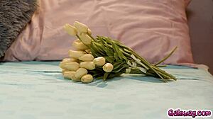 girlfriends victoria voxxx and lilly bell share a sensual muff diving session with kissing and licking