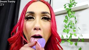 trans bombshell mica borges solos with toys dt1089