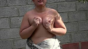 I Love Anal Masturbation Outdoors in My Garden