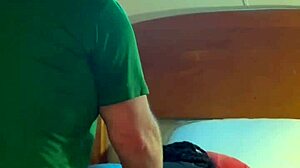 Ebony Sucking White Guy in Hood Bedroom