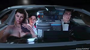 Yo, in Apocalust, I’m groping her huge breasts right next to her husband in the car!