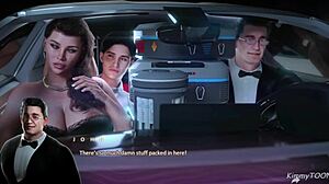 Yo, in Apocalust, I’m groping her huge breasts right next to her husband in the car!