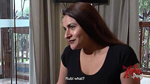 peruvian babe passes casting and gets her pussy broken in party