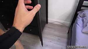 Step Dad Catches Teen 18+ Crony Companion’s Daughter in Suspended Action!