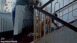 Lazy cleaning girl endures rough spanking humiliation training