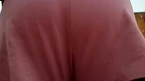 curvy filipina wife flashes her big ass in panties