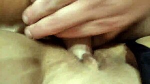 Naughty mature bitch teases with perky anal play up close