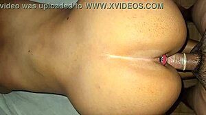 I feel the orgasm building as my amateur whore bends over for doggystyle buttplug anal fucking