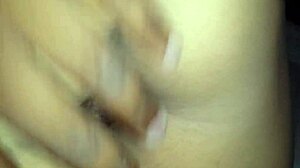 I'm playing with the skinny old lady's pussy up close