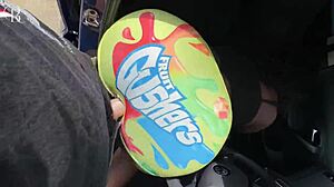 Big Ass Ebony Submissive Fucked Through Gloryhole Shorts Outdoor Huge Pussy