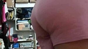 curvy filipina wife flashes her big ass in panties