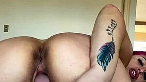 hey, watch this huge-titted prostitute flash and deepthroat a dildo like crazy