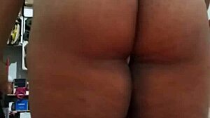 curvy filipina wife flashes her big ass in panties