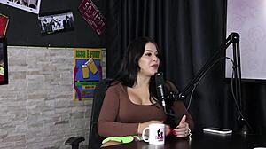 Vivian Lola Sheer Red stars in wild gang bang with seven guys. Double penetration steals the Barbie series show.