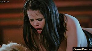 Milf cocksucking and teen drilled hard in missionary roleplay