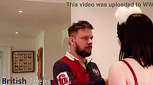 Collared British Teen Fucked