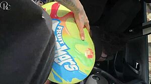 Big Ass Ebony Submissive Fucked Through Gloryhole Shorts Outdoor Huge Pussy