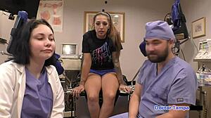 Dr. Tampa Conducts Intense Physical on Stefania Mafra at Tampa University