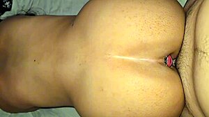 I feel the orgasm building as my amateur whore bends over for doggystyle buttplug anal fucking