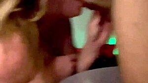 Hey, that blonde milf blowjob with gagging and facial is hot