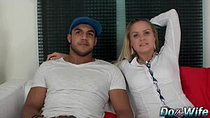 Cuckolding Wife Barra Brass Ass Fucked and Creampied by Black Stud in Wild Action.