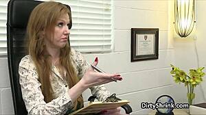 Office Therapy with Two Milfs Becomes Wild Fuck Fest.