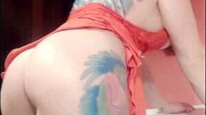 Redhead Teases With Her Big Ass And Clit In The Shower!