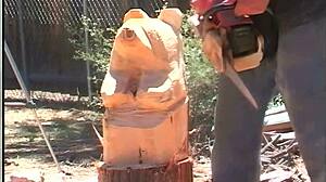 Kapri Styles sucks and fucks the biggest black cock ever. Her shaved pussy takes it all in heels.