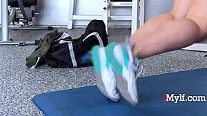 Gold medal gag reflex with Jessie Rogers and Donnie Rock at gym