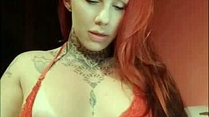 Redhead Teases With Her Big Ass And Clit In The Shower!