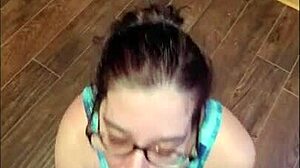 White slut wife intensely sucks and rides big black cock bareback