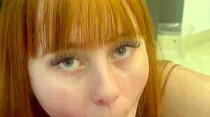 want to see the redhead getting her tight pussy fucked with a small cock for birthday?