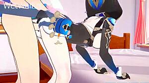 I can't believe Cipher stole hot cum for her pussy bank in Honkai Star Rail!