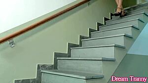 hey, hot tranny luana alves gives ass to car mechanic