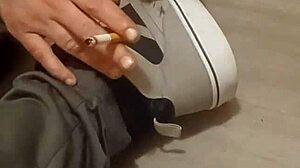 friend has fun trashing my sneakers?