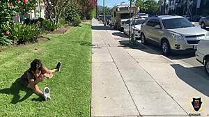 Fit Ava Tries Thick Cock Workout