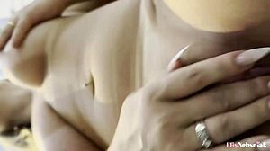 curvy blonde elis nebsniak starts her day with gym training and masturbation 😏