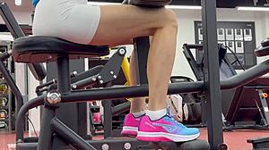 another day at the gym with wet legs